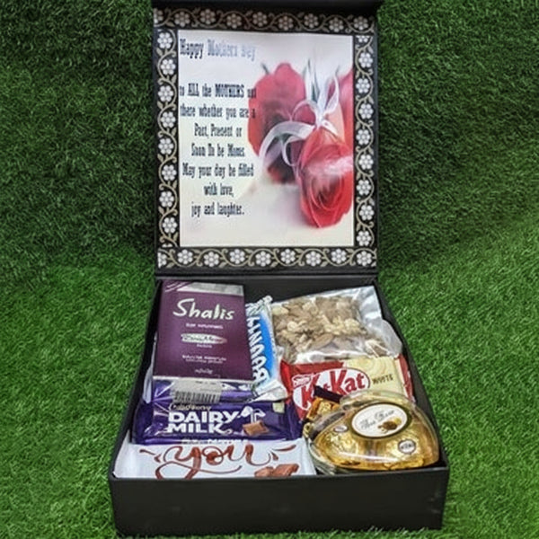 Mother’s Day Gift Box 2 (مدرز ڈے گفٹ باکس) – Premium Perfume, Dry Fruits & Chocolates | A One Pansar & Dry Fruits