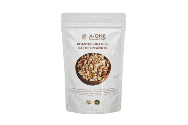 Roasted Grams & Salted Peanuts – Healthy Crunchy Snack | A One Pansar & Dry Fruits