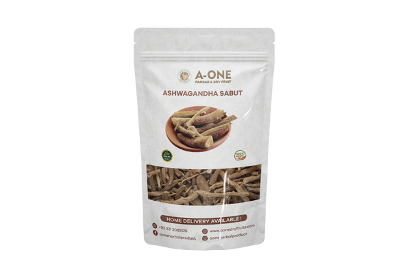 Ashwagandha Sabut (اشواگندھا ثابت) – Stress Relief & Energy Herb | A One Pansar & Dry Fruits