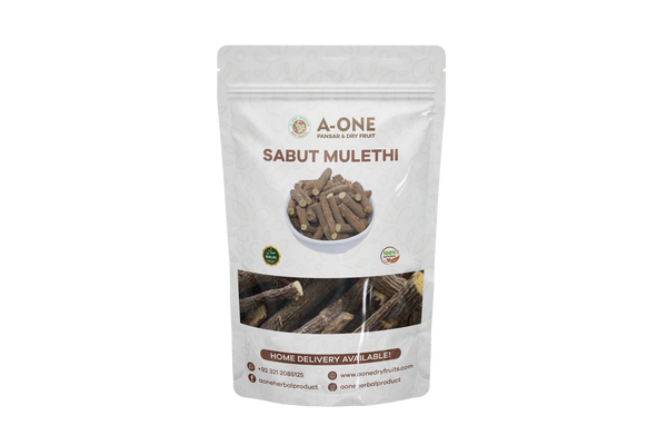 Sabut Mulethi (ملیٹھی ثابت) – Herbal Cough & Throat Relief | A One Pansar & Dry Fruits