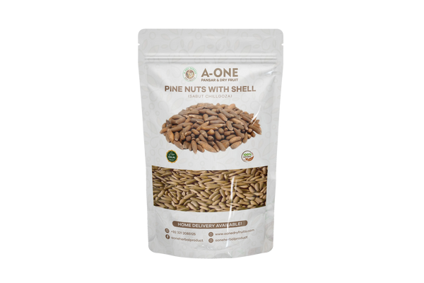 Pine Nuts With Shell (ثابت چلغوزہ) – Premium Winter Dry Fruit | A One Pansar & Dry Fruits