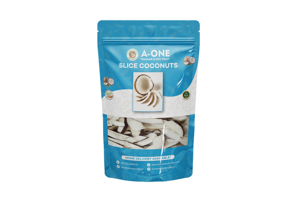 Sliced Coconut (کٹا کھوپرا) – Ready for Sweets & Baking | A One Pansar & Dry Fruits